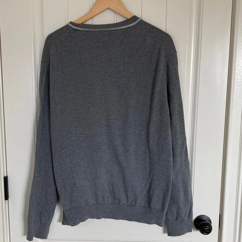 Banana Republic Men's Gray Button Up‎ Cardigan Sweater Size XL Grandpa Classic